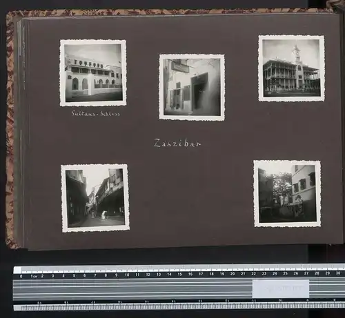 Fotoalbum mit 161 Fotografien, Ansicht Tansania, Nazi D.O.A. Kolonien 1938, Daressalaam, Zanzibar, Lushoto, Mombasa