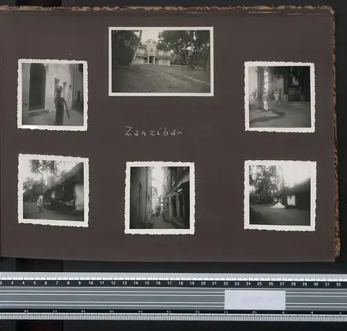 Fotoalbum mit 161 Fotografien, Ansicht Tansania, Nazi D.O.A. Kolonien 1938, Daressalaam, Zanzibar, Lushoto, Mombasa