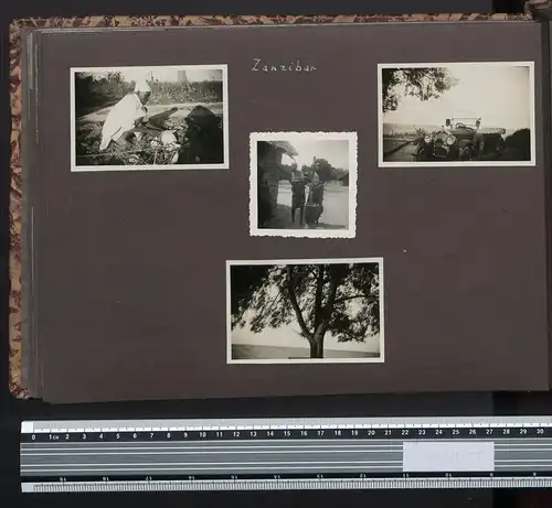 Fotoalbum mit 161 Fotografien, Ansicht Tansania, Nazi D.O.A. Kolonien 1938, Daressalaam, Zanzibar, Lushoto, Mombasa