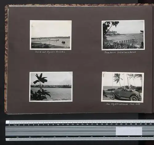 Fotoalbum mit 161 Fotografien, Ansicht Tansania, Nazi D.O.A. Kolonien 1938, Daressalaam, Zanzibar, Lushoto, Mombasa