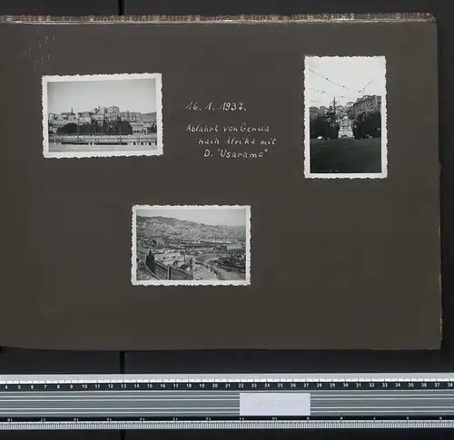 Fotoalbum mit 207 Fotografien, Ansicht Mombasa, Reise nach Afrika 1937, Schiff Usaramo, Port Sudan, Nairobi, Thika