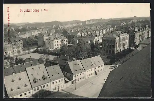 AK Frankenberg i. Sa., Teilansicht mit Strassenpartie