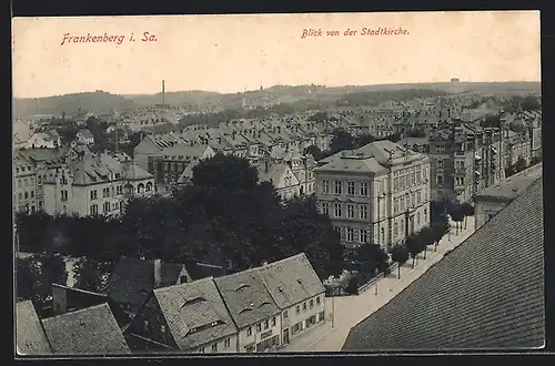 AK Frankenberg / Sachsen, Blick von der Stadtkirche