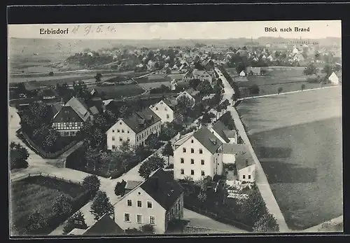 AK Erbisdorf, Blick nach Brand aus der Vogelschau