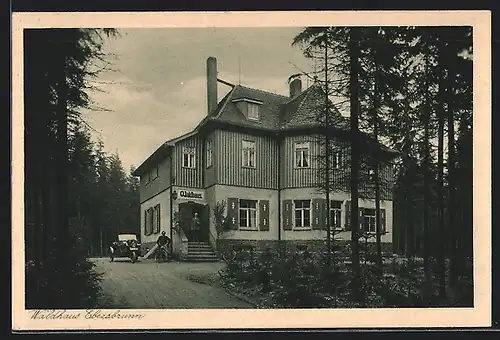 AK Ebersbrunn, Gasthof Waldhaus, Besitzer Johannes Riedel