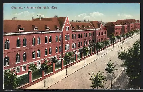 AK Chemnitz, Kaserne des 181. Inf.-Reg.