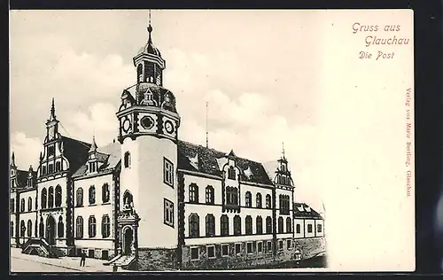 AK Glauchau, Blick auf die Post