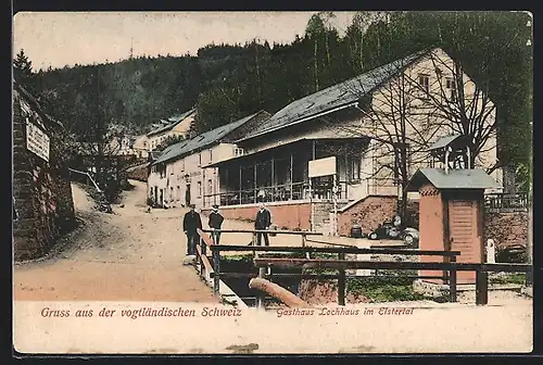 AK Barthmühle / Elstertal, Gasthaus Lochhaus
