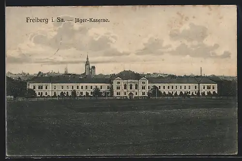 AK Freiberg i. Sa., Gesamtansicht der Jäger-Kaserne