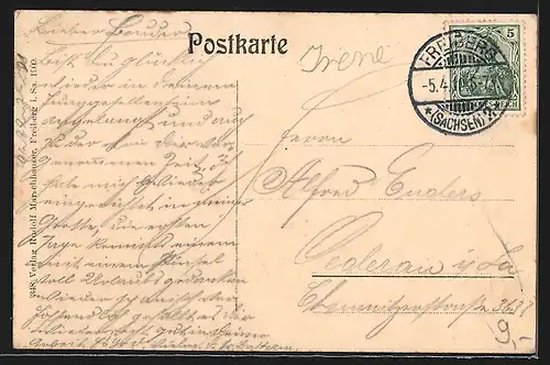 AK Freiberg i. Sa., Gesamtansicht der Jäger-Kaserne