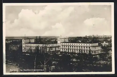 AK Freiberg / Sachsen, Partie am Bezirks-Krankenhaus