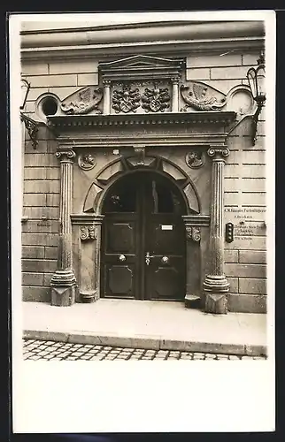 AK Erfurt, Haus zur grossen Arche Noah, Michaelisstrasse 38, Portal