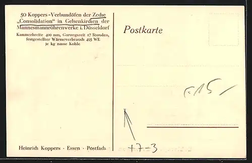 AK Gelsenkirchen, Zeche Consolidation, Kohletagung Essen 1925