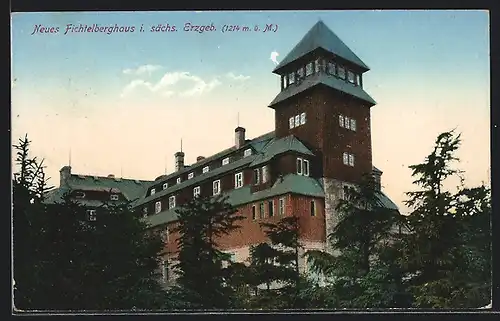 AK Fichtelberg i. säschs. Erzgeb., Neues Hotel Fichtelberg