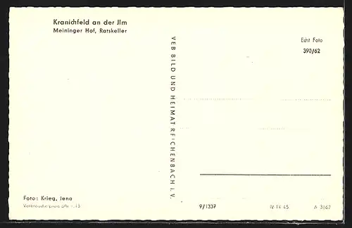 AK Kranichfeld, Ratskeller Meininger Hof