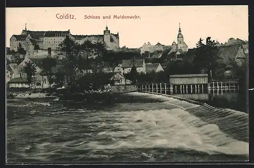 AK Colditz, Schloss und Muldenwehr