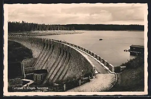 AK Carlsfeld i. Erzgeb., Talsperre mit Stausee