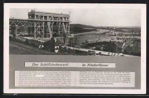 AK Niederfinow, Blick zum Schiffshebewerk