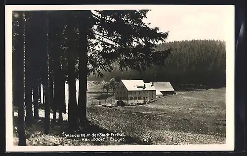 AK Hermsdorf /Erzg., Wanderheim der Stadt Freital