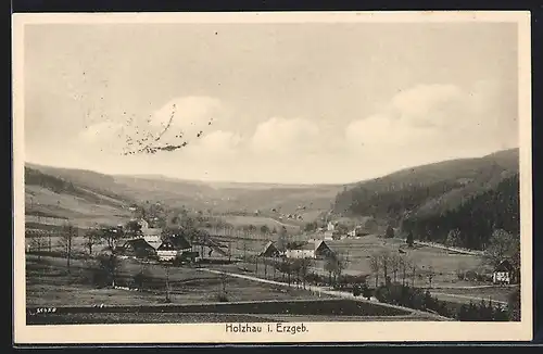 AK Holzhau /Erzg., Gesamtansicht mit Umgebung
