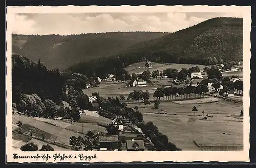 AK Holzhau i. Erzgeb., Totalansicht aus der Vogelschau