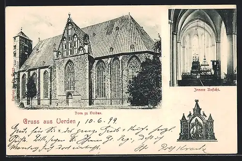 AK Verden, Dom, Aussen- und Innenansicht