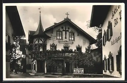 AK Oberammergau, Haus Anton Lang, Pension Daheim