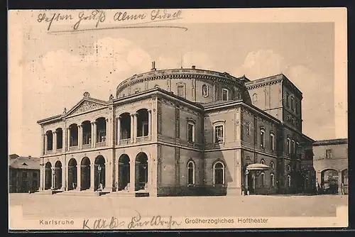 AK Karlsruhe, Grossherzogliches Hoftheater