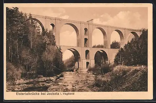 AK Jocketa i. V., Die Elstertalbrücke
