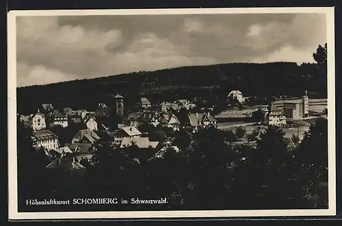 AK Schömberg /Schwarzw., Ortsansicht aus der Vogelschau