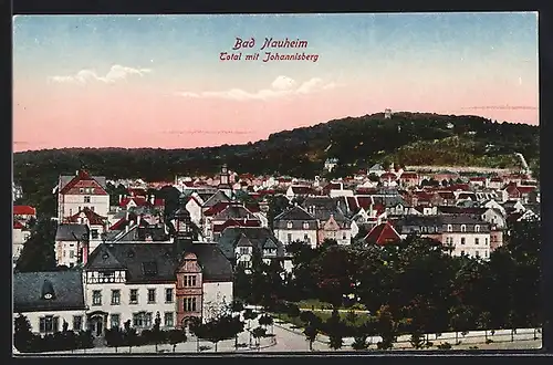 AK Bad Nauheim, Totalansicht mit Johannisberg