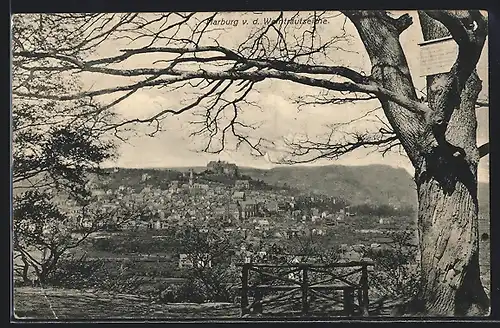 AK Marburg, Gesamtansicht von der Weintrautseiche