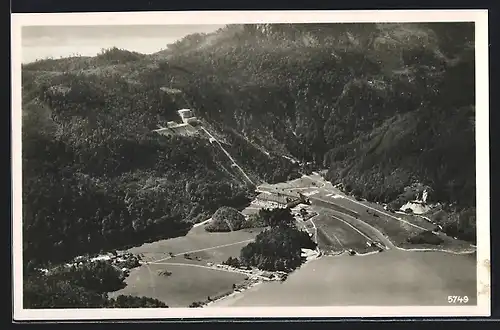 AK Walchenseewerk, Walchensee-Kochelsee, Ortsansicht, Fliegeraufnahme