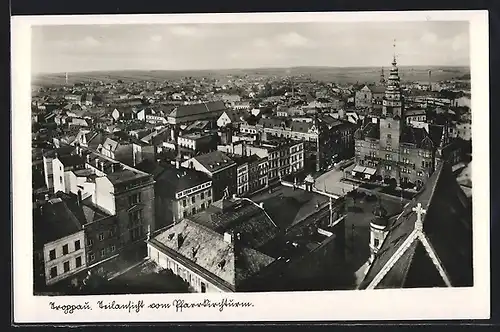 AK Troppau, Teilansicht vom Pfarrkirchturm aus