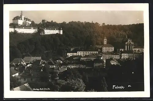 AK Fulnek, Ortspartie mit Schloss