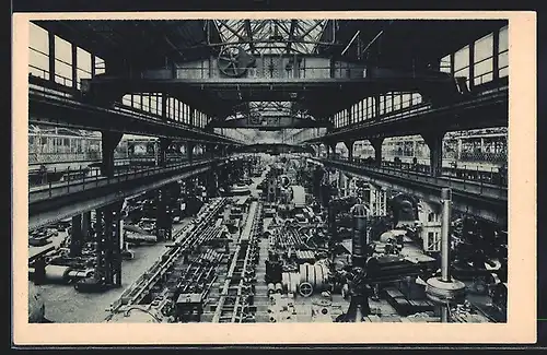 AK Vítkovice / Witkowitz, Innenansicht Eisenwerk