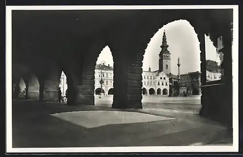 AK Neu Titschein, Masarykplatz
