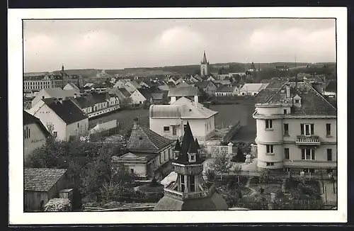 AK Blatna, Blick über die Dächer der Stadt