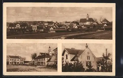 AK Sevetin, Ortsansicht und Marktplatz