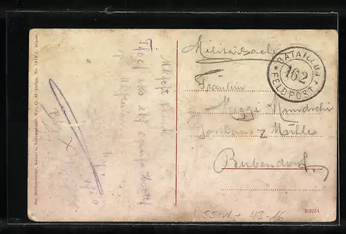 AK Frauen mit Blasinstrumenten marschieren vor den Soldaten