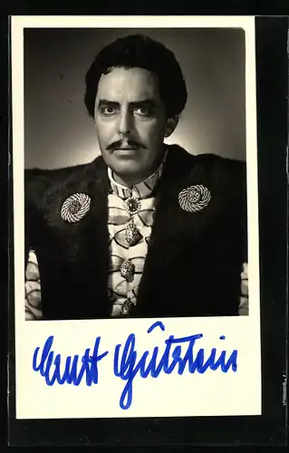 AK Opernsänger Ernst Gutstein mit original Autograph