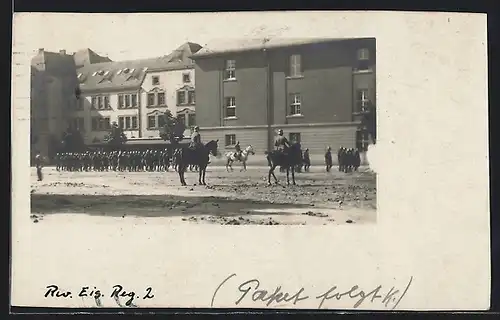 Foto-AK Minden /Westf., Kaserne des Eisenbahnregiment Nr. 2