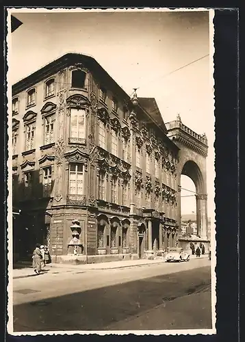 Foto-AK München, Strasseneck Residenzstrasse