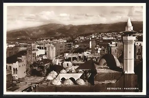 AK Beyrouth, Panorama aus der Vogelschau