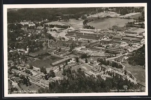 AK Hofors, Panorama fran flygplan