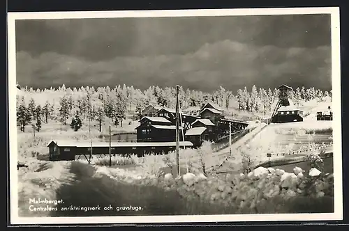 AK Malmberget, Centralens anriktningsverk och gruvstuga