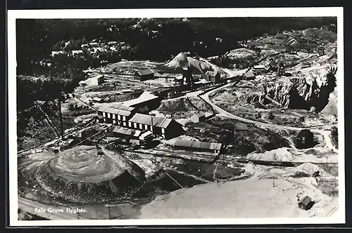 AK Falun, Gruva, Flygfoto