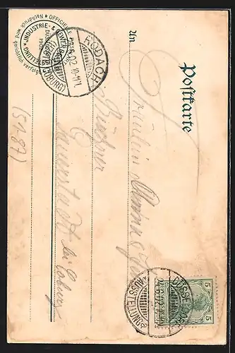 AK Düsseldorf, Völkerschau 1902, Arabisches Dorf mit Arabern und Besuchern