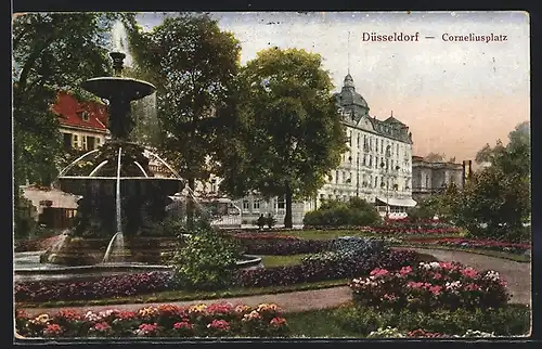 AK Düsseldorf, Der Corneliusplatz