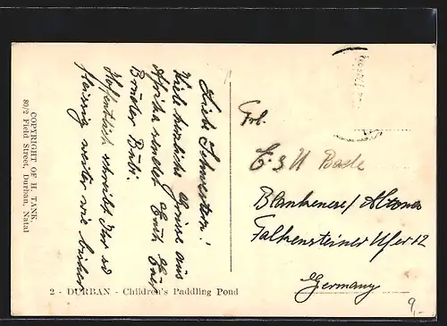 AK Durban, Children`s Paddling Pool